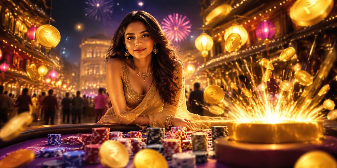 Casino game entertainment with rupee currency indicating secure betting